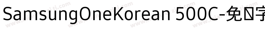 SamsungOneKorean 500C字体转换